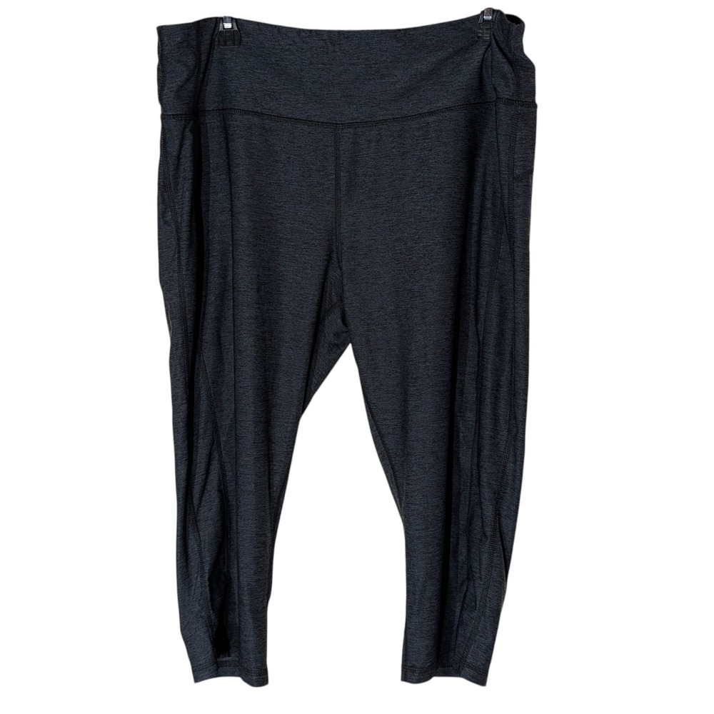 Avia Capri Athletic Stretch Leggings Pants Workout Gear Black Womens Extra Large